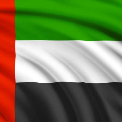 Flag United Arab Emirates. Vector illustration.